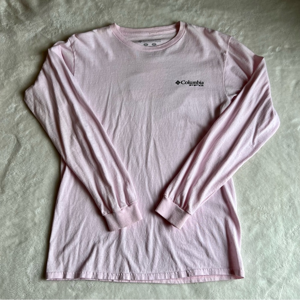 Columbia PFG brand long sleeve, pink color, size small